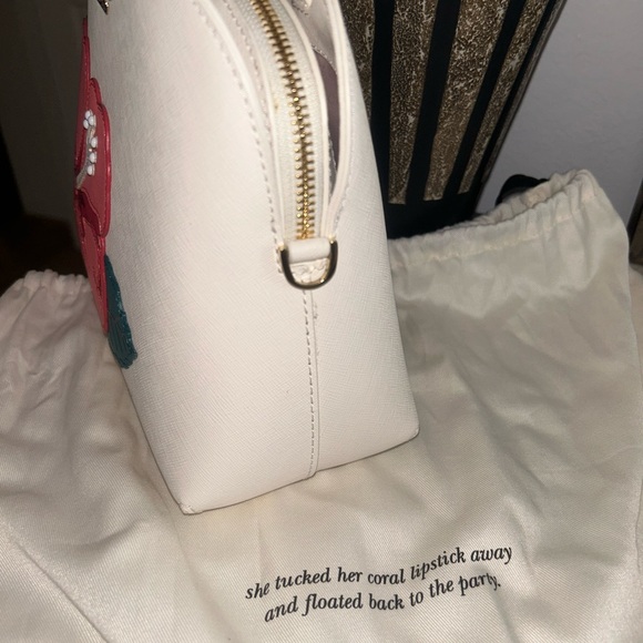 Kate Spade White and Pink Floral Women's Bag - Picture 8 of 9